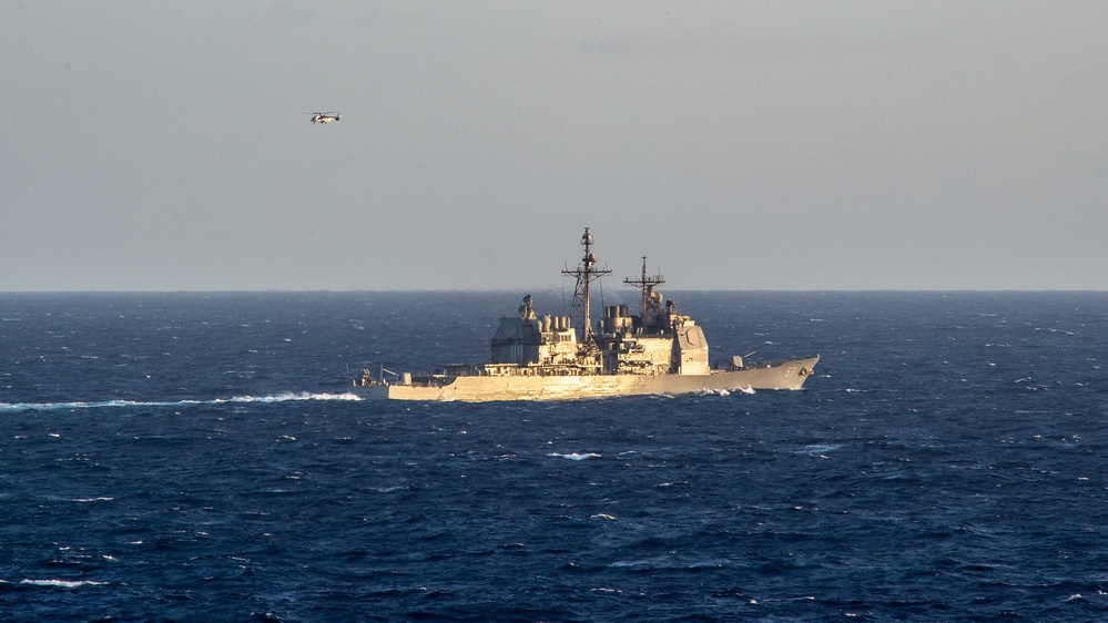 USS Lake Champlain (CG 57) Transits the Philippine Sea