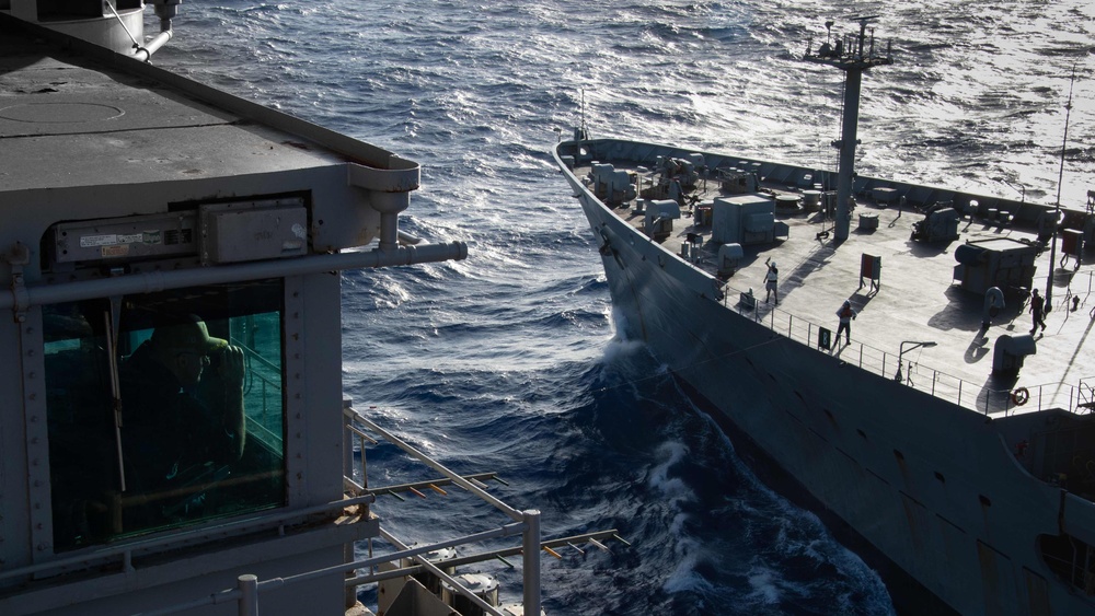 USS Carl Vinson (CVN 70) Conducts a Fueling-at-Sea with USNS Rappahannock (T-AO 204)