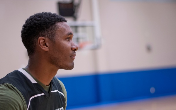 3-on-3 basketball tournament at Camp Lemonnier