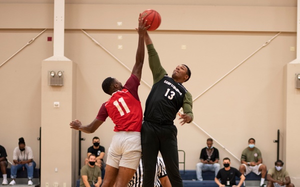 3-on-3 basketball tournament at Camp Lemonnier