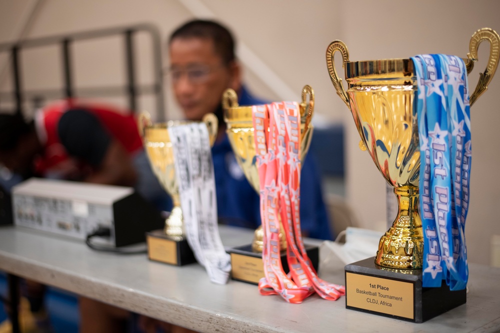 3-on-3 basketball tournament at Camp Lemonnier