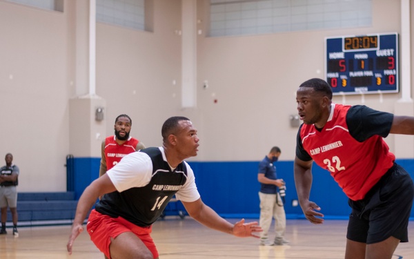 3-on-3 basketball tournament at Camp Lemonnier