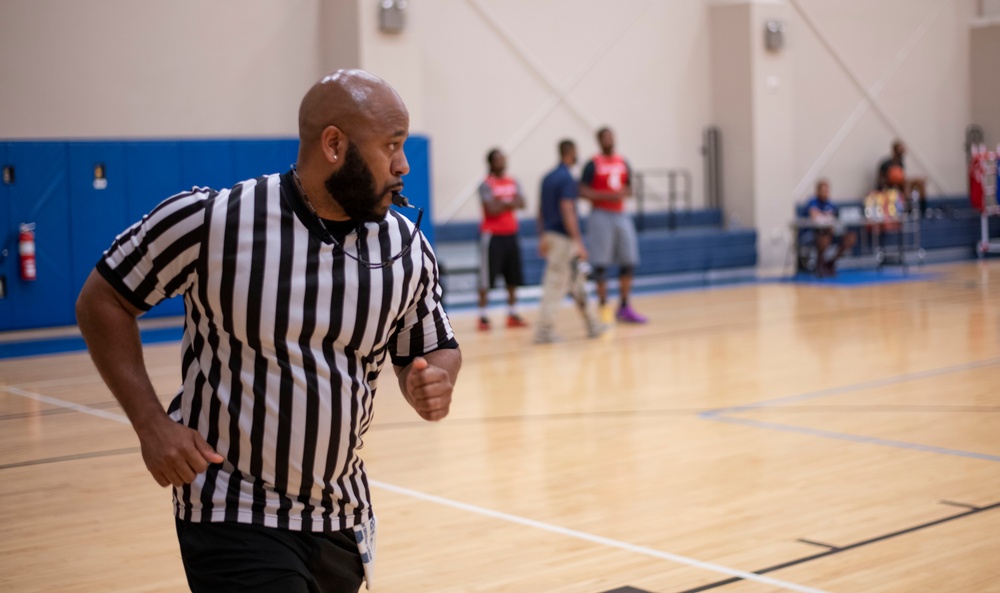 3-on-3 basketball tournament at Camp Lemonnier