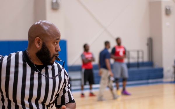 3-on-3 basketball tournament at Camp Lemonnier