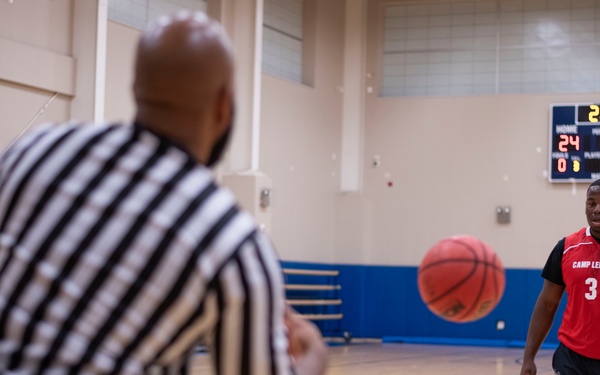 3-on-3 basketball tournament at Camp Lemonnier