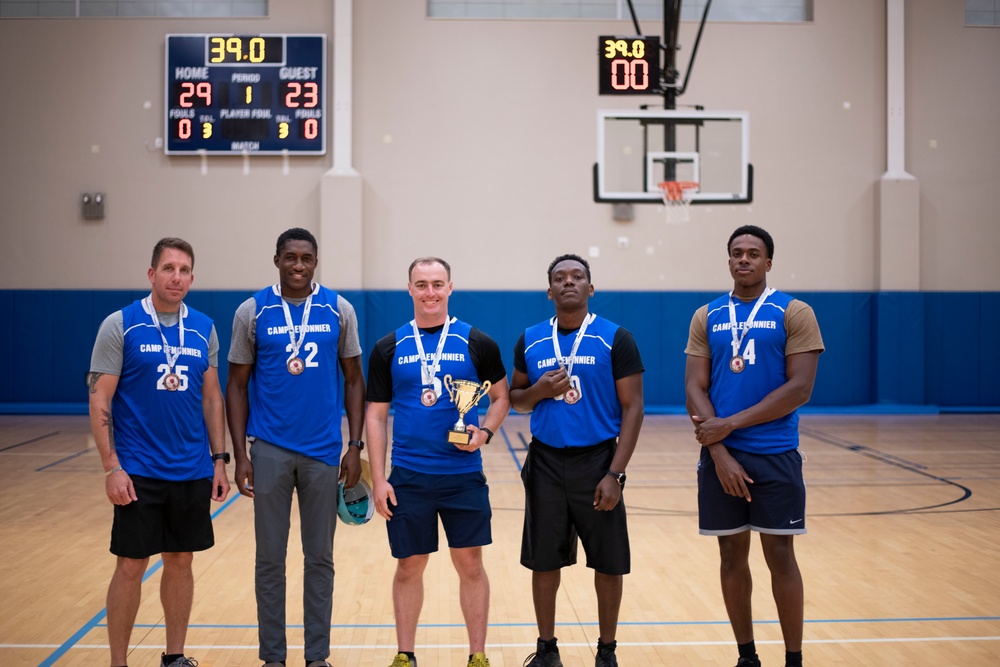 3-on-3 basketball tournament at Camp Lemonnier