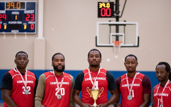 3-on-3 basketball tournament at Camp Lemonnier