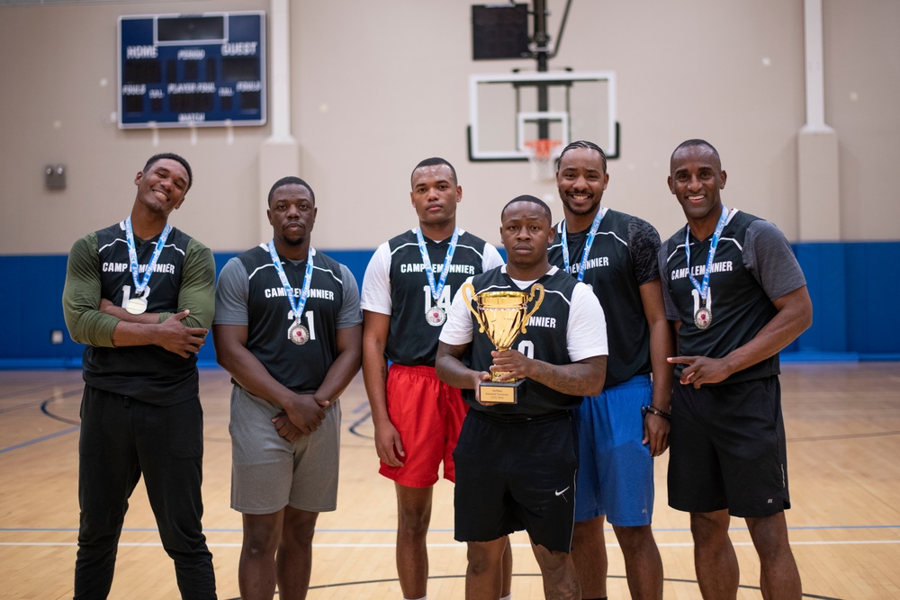 3-on-3 basketball tournament at Camp Lemonnier