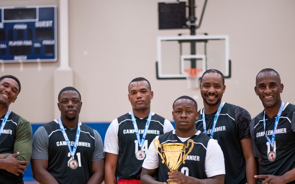 3-on-3 basketball tournament at Camp Lemonnier
