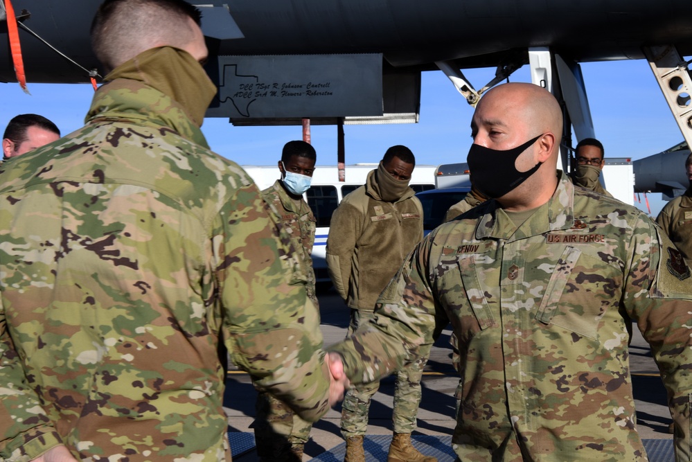 8th Air Force Command Chief visits Dyess