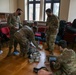 U.S. Soldiers train with Polish students on basic combat lifesaver skills