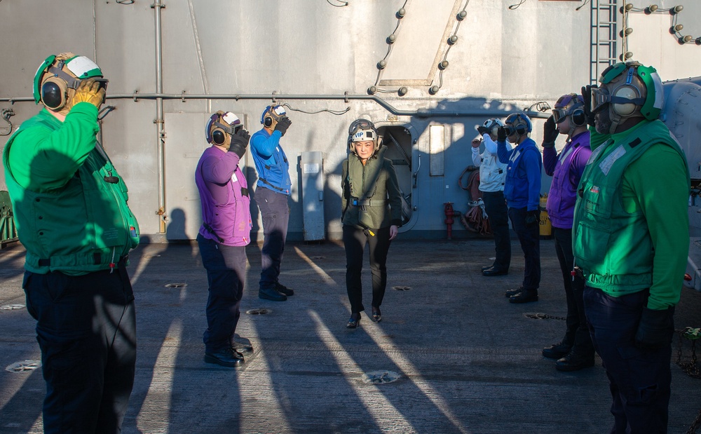 The Harry S. Truman Carrier Strike Group is on a scheduled deployment in the U.S. Sixth Fleet area of operations in support of naval operations to maintain maritime stability and security.