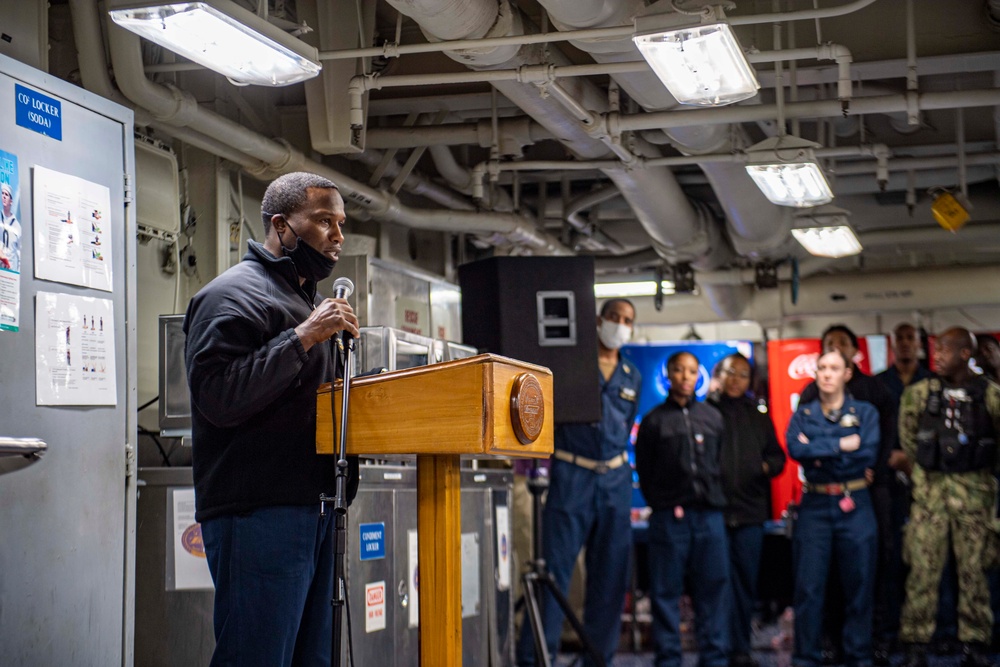 The Harry S. Truman Carrier Strike Group is on a scheduled deployment in the U.S. Sixth Fleet area of operations in support of naval operations to maintain maritime stability and security.