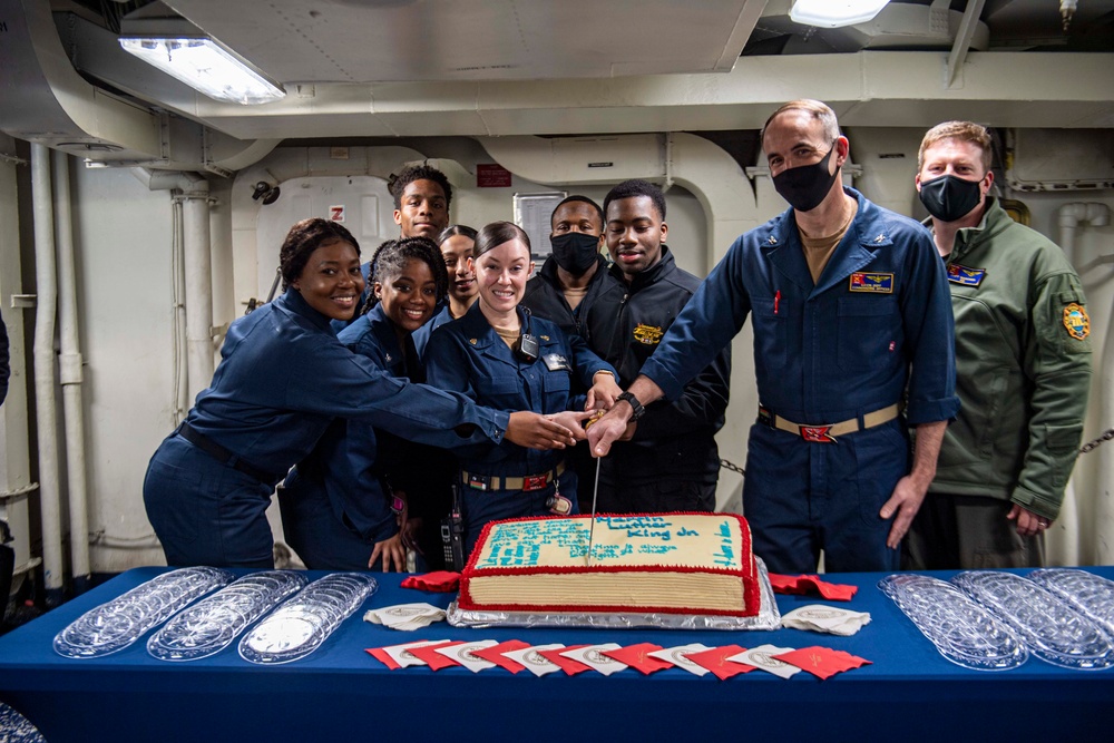 The Harry S. Truman Carrier Strike Group is on a scheduled deployment in the U.S. Sixth Fleet area of operations in support of naval operations to maintain maritime stability and security.