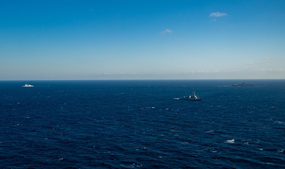 Truman is conducting readiness training in the Atlantic Ocean in preparation for future operations.