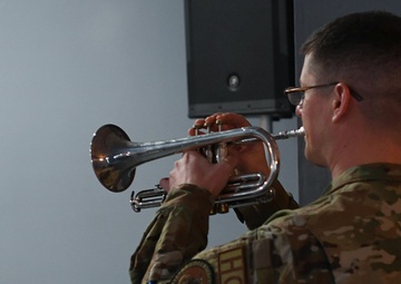 Wing chaplains pass the stole