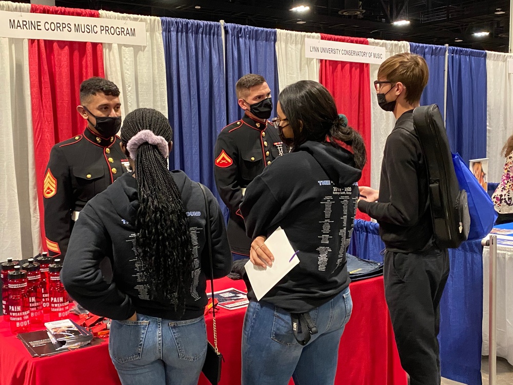 Marines attend Florida Music Education Association Conference 2022