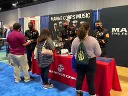 Marines attend Florida Music Education Association Conference 2022