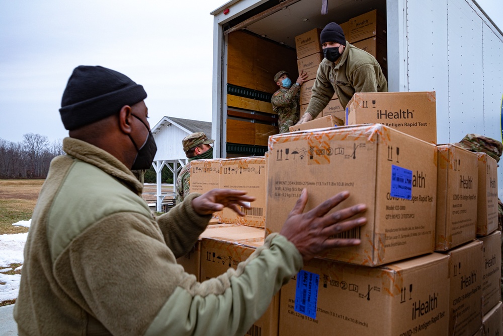 Connecticut's Home Team distribute test kits and masks to stop the spread.