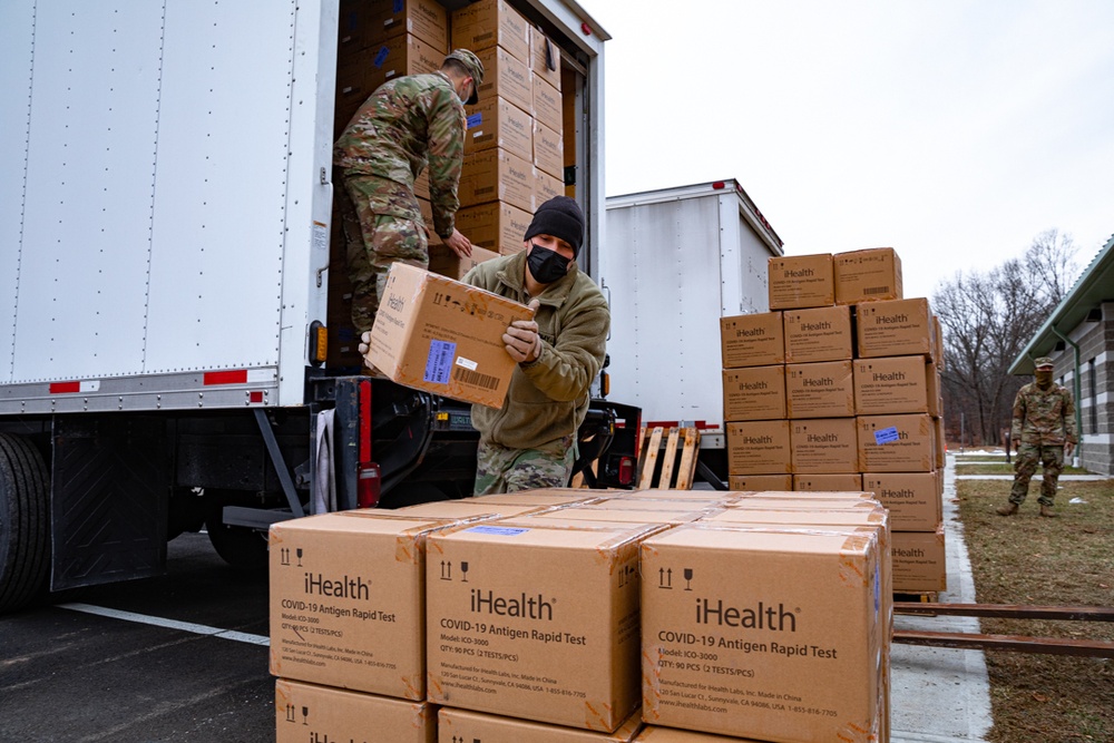 Connecticut's Home Team distribute test kits and masks to stop the spread.