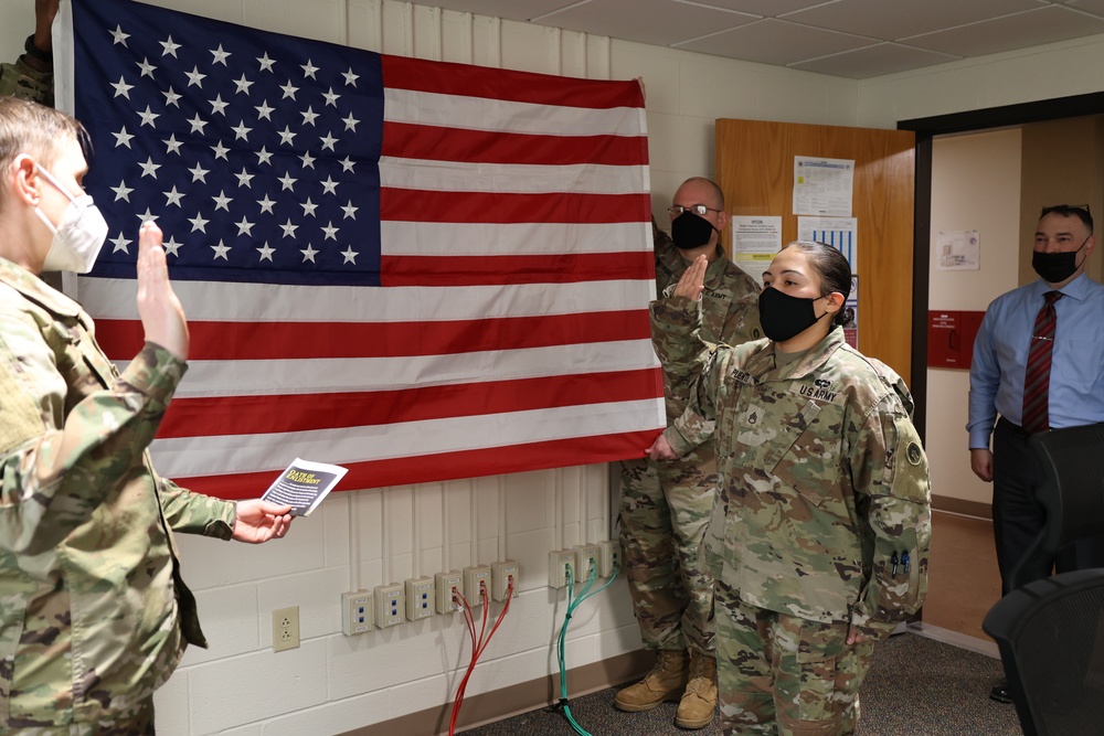 SSG Puente Reenlistment Ceremony