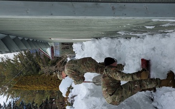 Guard members help community following record-breaking snow fall