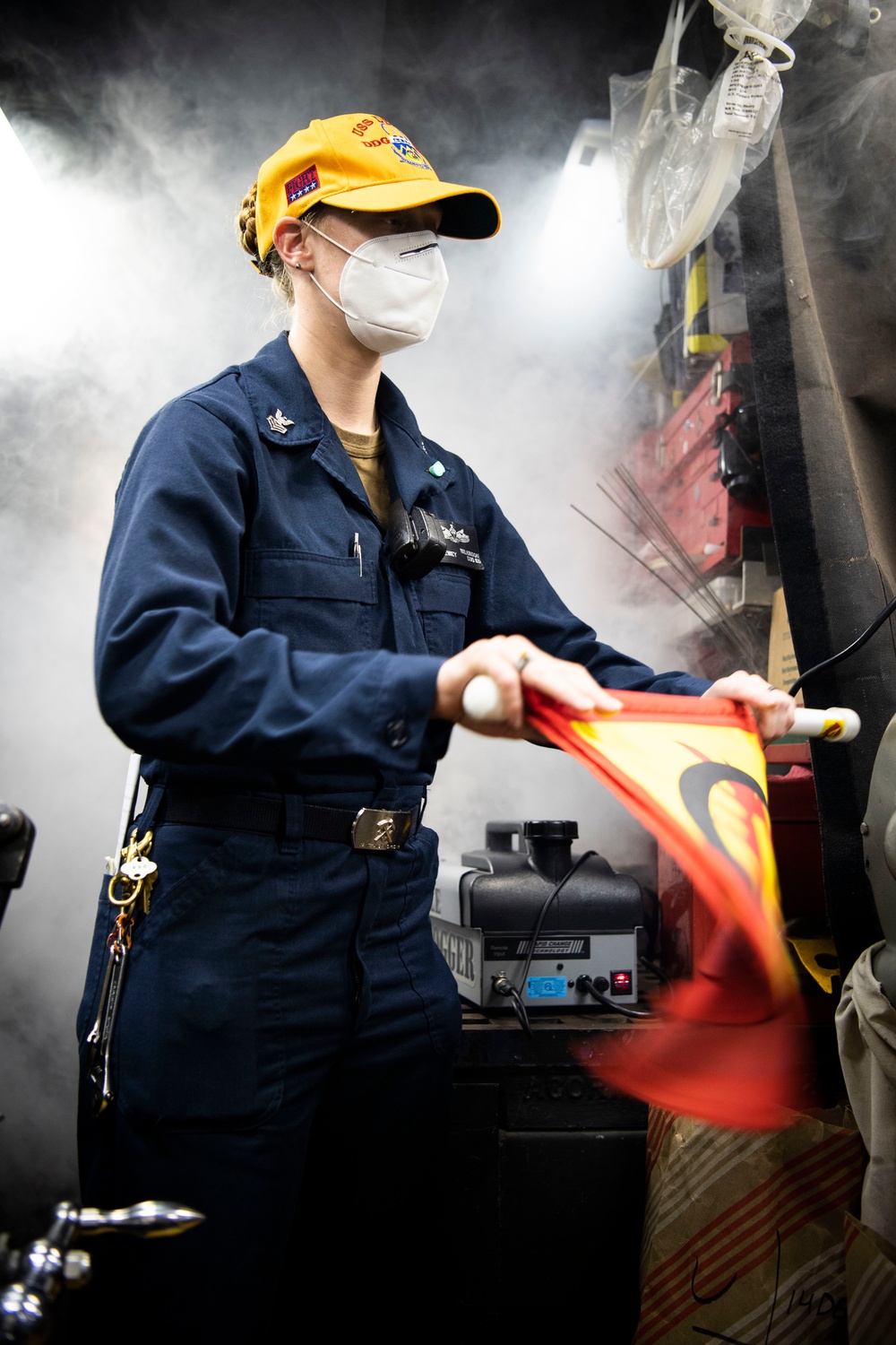 IET Firefighting Training Aboard USS Dewey