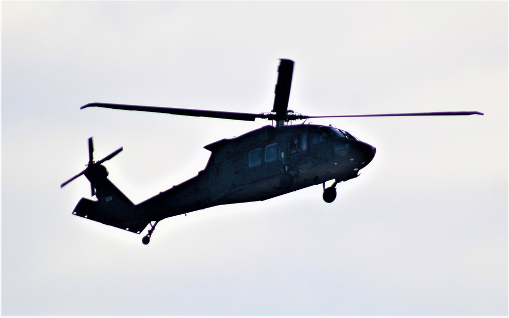 Wisconsin National Guard’s 1st Battalion, 147th Aviation Regiment operates Black Hawks at Fort McCoy