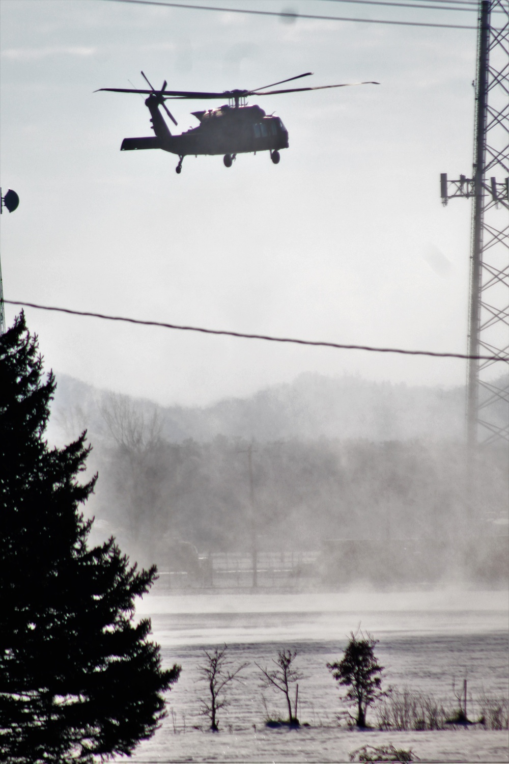 Wisconsin National Guard’s 1st Battalion, 147th Aviation Regiment operates Black Hawks at Fort McCoy