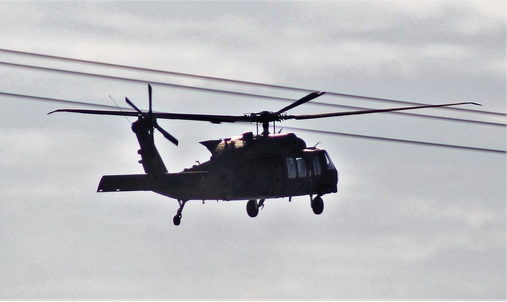 Wisconsin National Guard’s 1st Battalion, 147th Aviation Regiment operates Black Hawks at Fort McCoy