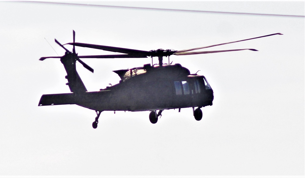 Wisconsin National Guard’s 1st Battalion, 147th Aviation Regiment operates Black Hawks at Fort McCoy