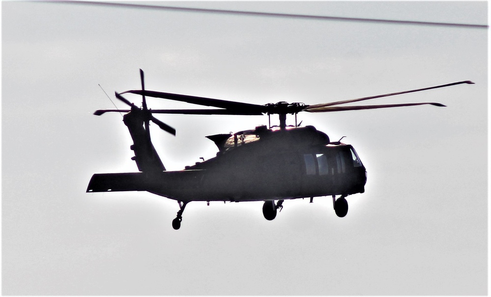 Wisconsin National Guard’s 1st Battalion, 147th Aviation Regiment operates Black Hawks at Fort McCoy