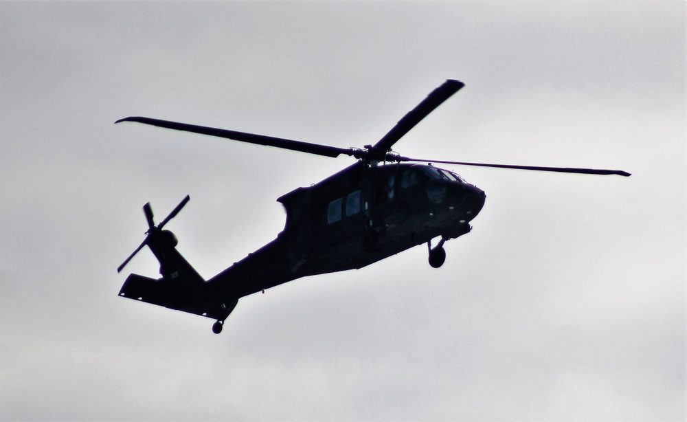 Wisconsin National Guard’s 1st Battalion, 147th Aviation Regiment operates Black Hawks at Fort McCoy