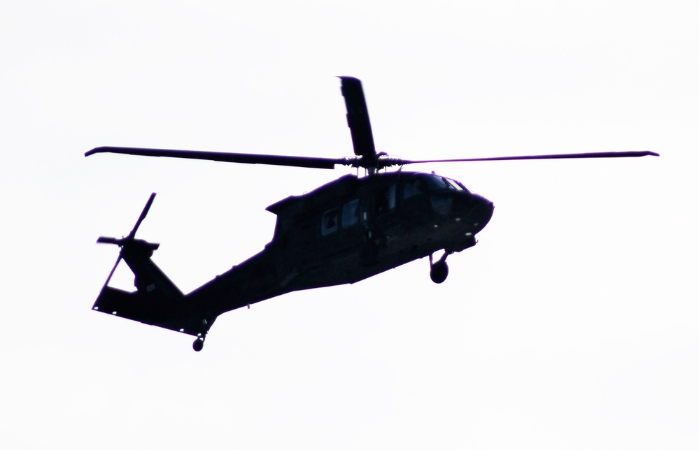 Wisconsin National Guard’s 1st Battalion, 147th Aviation Regiment operates Black Hawks at Fort McCoy