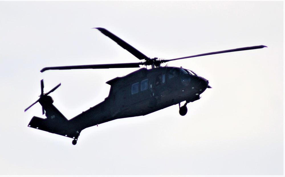 Wisconsin National Guard’s 1st Battalion, 147th Aviation Regiment operates Black Hawks at Fort McCoy