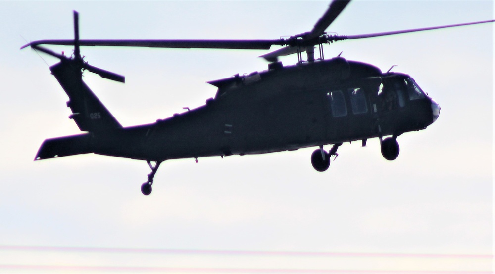 Wisconsin National Guard’s 1st Battalion, 147th Aviation Regiment operates Black Hawks at Fort McCoy