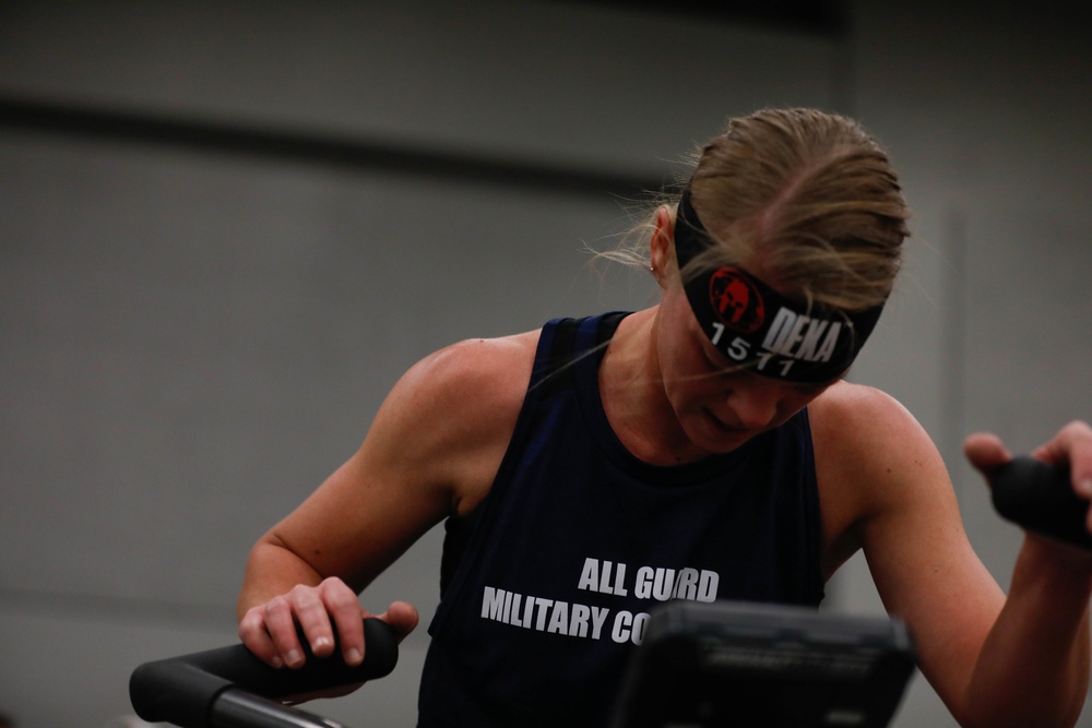 Over 120 National Guard Soldiers and Airmen compete in Spartan DEKA FIT for a chance to earn a spot on All Guard team