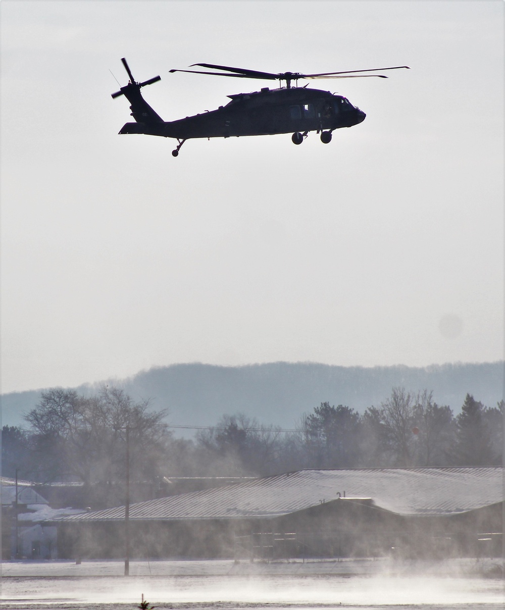 Wisconsin National Guard’s 1st Battalion, 147th Aviation Regiment operates Black Hawks at Fort McCoy