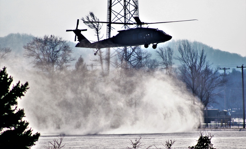 Wisconsin National Guard’s 1st Battalion, 147th Aviation Regiment operates Black Hawks at Fort McCoy