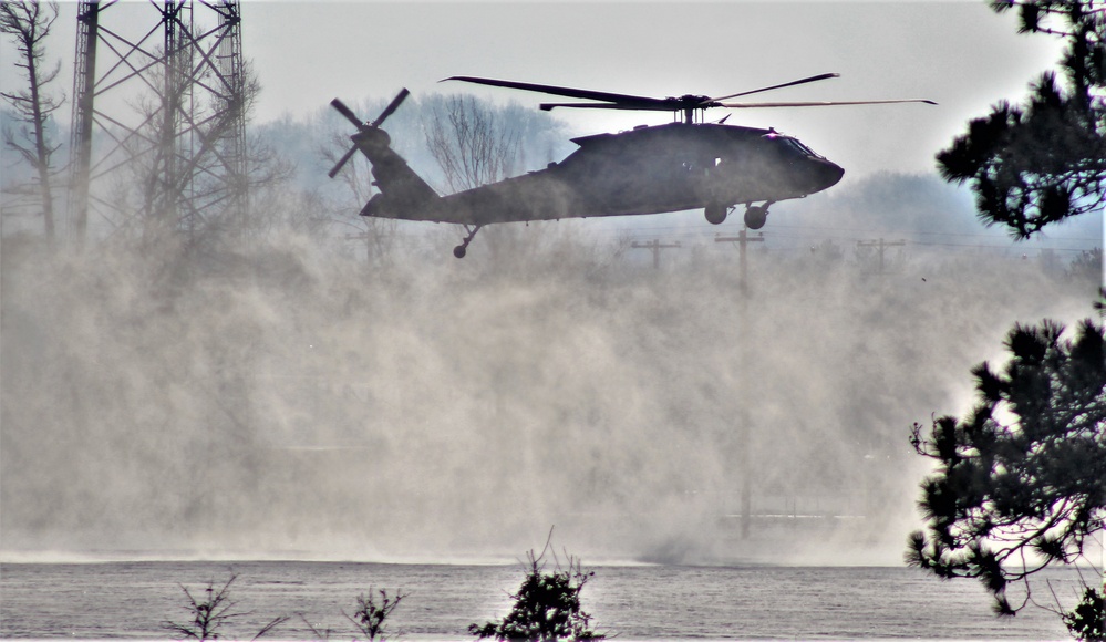 Wisconsin National Guard’s 1st Battalion, 147th Aviation Regiment operates Black Hawks at Fort McCoy