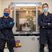 McClain and Harvey with diffractometer
