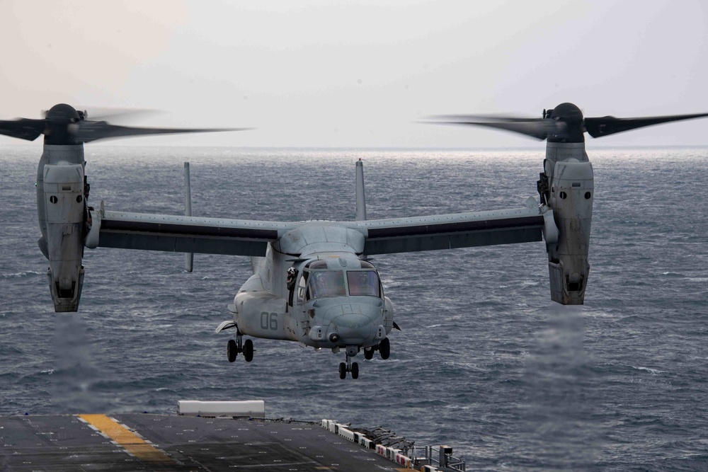 USS America (LHA 6) Conducts Flight Operations