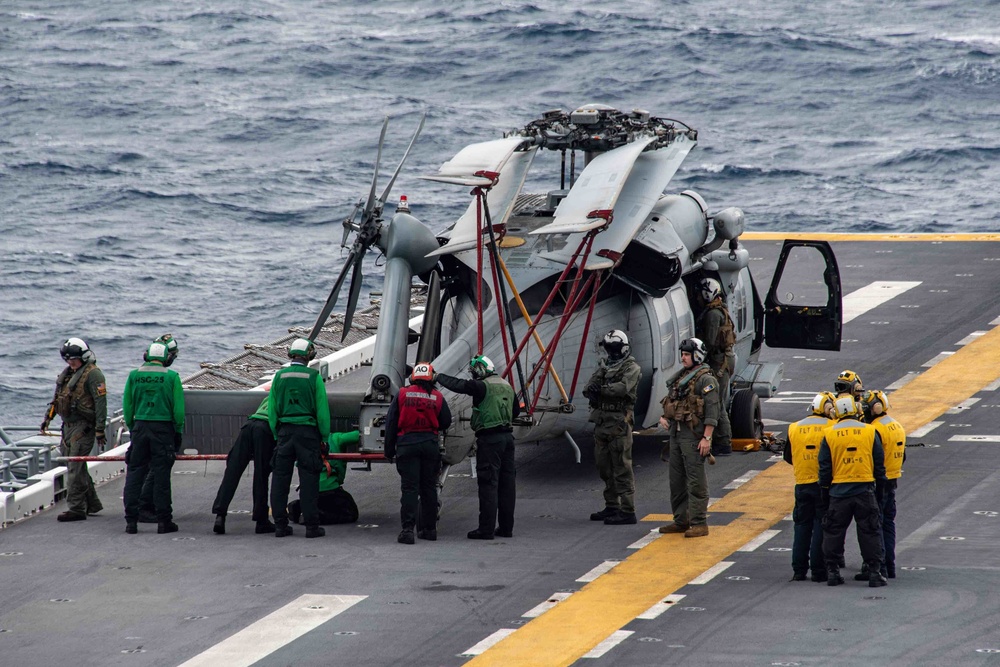 USS America (LHA 6) Conducts Flight Operations