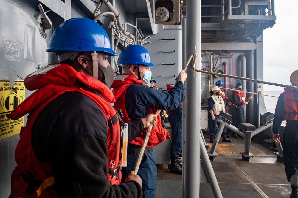 USS America (LHA 6) Conducts Small Boat Operations