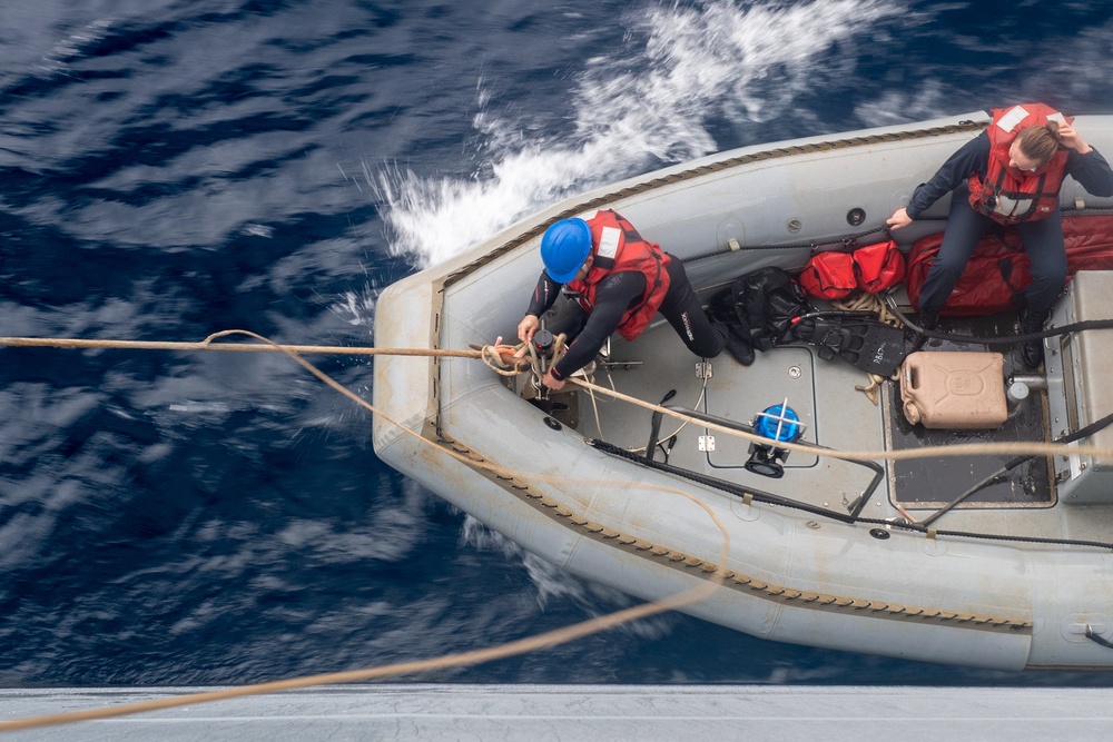 USS America (LHA 6) Conducts Small Boat Operations