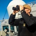 Sailors Aboard USS Ralph Johnson (DDG 114) Stand Watch