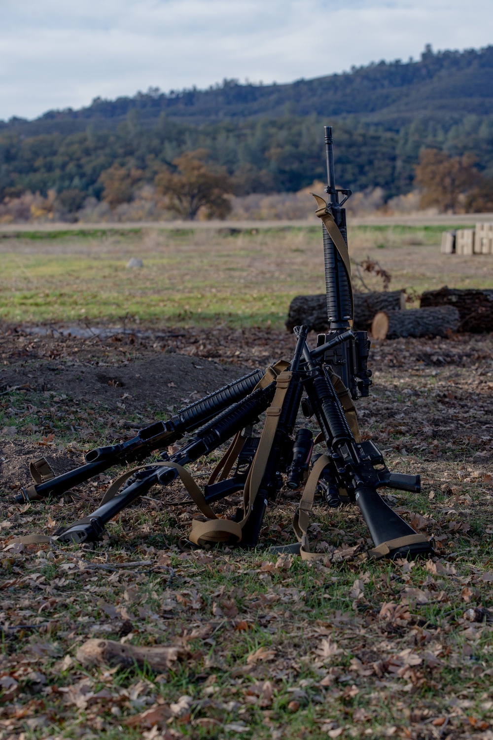 U.S. Marines and Sailors with Marine Wing Support Squadron 373 set up for a FARP during Steel Knight 22