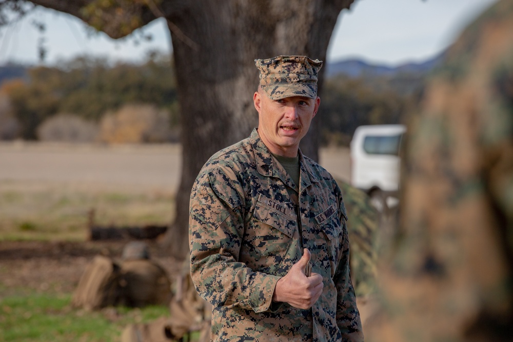 U.S. Marines and Sailors with Marine Wing Support Squadron 373 set up for a FARP during Steel Knight 22