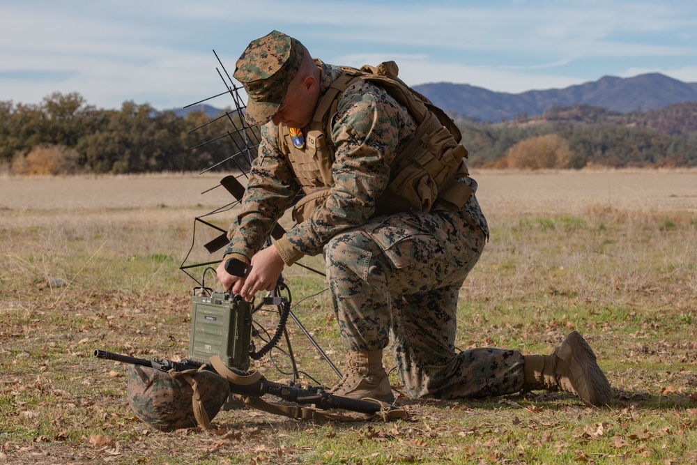 U.S. Marines and Sailors with Marine Wing Support Squadron 373 set up for a FARP during Steel Knight 22