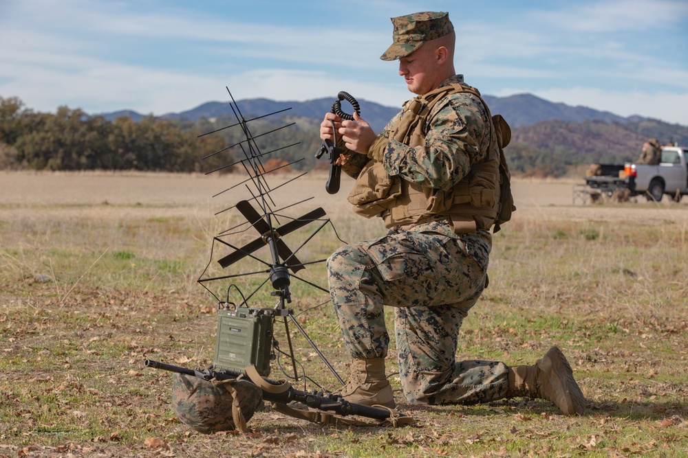 U.S. Marines and Sailors with Marine Wing Support Squadron 373 set up for a FARP during Steel Knight 22